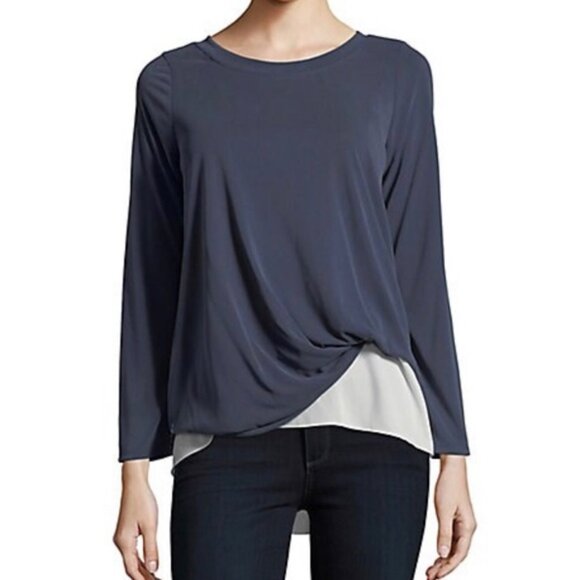 DESIGN LAB - High Low Layered Top - Size Medium - Picture 1 of 7